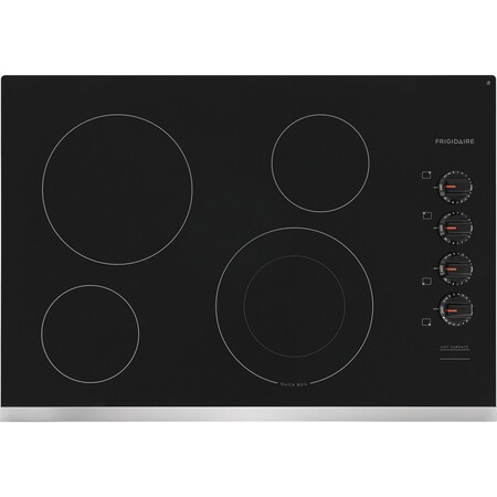 Frigidaire Frigidaire 30-in. Stainless Steel Electric Cooktop with Ceramic Glass and Easy-to-Use Controls FFEC3025US